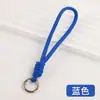 Lanyard Multicolor para Teléfono Móvil Cuerda Corta Anti-Pérdida para Muñeca Cuerda de Algodón Tejida a Mano Accesorios de Joyería DIY Colgante para Llavero