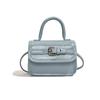 Bolso Casual para Mujer 2025 Nuevo Bolso de Mano con Cinturón Retro Europeo y Americano Bolso Cuadrado Pequeño Bolso Bandolera Mini de Cuero Aceitoso de Alta Gama para Mujer