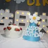 Ins Chapéu de Aniversário Feliz Margarida Pequena Feltro Celebridade da Internet Adereços de Festa para Fotos Crianças Bebê Decorações de Ano Novo
