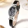 Reloj de pulsera de nicho de moda, simple y lujoso, reloj británico incrustado de diamantes, elegante reloj ovalado de moda para mujer de comercio exterior al por mayor