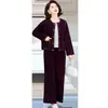 Conjunto de Dos Piezas para Madres, Primavera y Otoño 2026, Chaqueta Casual para Personas de Mediana Edad y Mayores, Corte Delgado, Rejuvenecedor, Elegante Conjunto de Moda