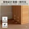 Armário Pequeno de Mesa Armário de Armazenamento Cor de Noz Armário de Grade de Combinação Livre Estante de Mesa com Porta de Armário Estante de Livros Armazenamento