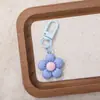 Novo chaveiro pingente de conta de resina de girassol fofo e colorido DIY pingente de flor dopamina acessório de bolsa