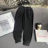 Calça esportiva casual de algodão, estilo primavera e outono, soltinha, unissex, para meninos e meninas, tamanho 2836
