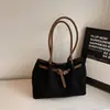 Bolsa Casual para o Dia a Dia Grande Capacidade Feminina Tote Bag Moda Retrô Fosca Portátil Cesta de Legumes Bolsa Comércio Exterior Transfronteiriço