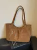 Bolso de ante tipo francés para mujer, nueva colección 2026, gran capacidad, bolso de hombro vintage, acabado mate, adecuado para ir al trabajo