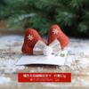 Pinza para el pelo de asta de Navidad tridimensional sombrero de Navidad accesorios para el cabello clip para flequillo navideño clip de pico de pato clip superior decoraciones de pinza para el pelo