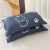 Almohada Funda de Almohada Núcleo de Almohada Individual Par Núcleo de Almohada para Columna Cervical de Adulto con Funda de Almohada Dormitorio de Estudiante Funda de Almohada Linda