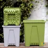 Vaso de Flor Quadrado Terceira Geração Coluna de Ar Espessada Respirável Controle de Raiz Vaso Qingshan para Uso Doméstico Vaso Grande de Plástico para Rosas e Hortênsias