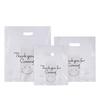 Sacos Descartáveis Transparentes Foscos de Plástico para Levar, Sacolas para Pão Assado e Alimentos, Sacolas de Compras, 100 Peças