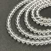 Suministro directo de fabricantes de explosiones cadena de cuentas redondas de cristal blanco de imitación pulsera DIY collar joyería accesorios semiacabados