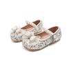 Sapatos de Cristal Cor Doce para Meninas 2024 Primavera e Outono Novo Menina Moda Elegante Sapatos de Princesa Sapatos de Couro de Performance Infantil
