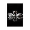 Pintura Decorativa de Sala de Estar de Gama Alta Retro Arte de Nicho Cisne Blanco y Negro Pintura de Piso para Sofá Estilo Antiguo Pintura Colgante para Entrada