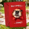 Compra directa transfronteriza: Tarjetas de felicitación peculiares con temática de perros y agujeros, diseños creativos y divertidos, adecuadas para diversas festividades, con mensajes lindos y bendiciones de propósito general