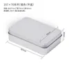 En stock caja de hojalata insignia caja de almacenamiento de unidad U caja de hierro rectangular plateado esmerilado logo de embalaje