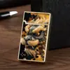 Isqueiro Criativo a Gás Butano de Metal, Corpo Totalmente em Metal, Som Alto, Isqueiro a Gás à Prova de Vento Direto