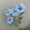 4 Rosas Artificiais com Bordas Queimadas para Decoração de Casamento, Decoração de Hotel e Casa, Arranjo Floral, Rosas Vintage na Cor Café de Outono