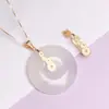 Fivela de segurança S925 em prata de lei clip acessórios diy fivela de segurança vintage fivela de pingente de moeda de cobre jade jade clip de prata