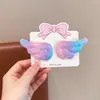 Famosa en Internet Pequeña Princesa Lazo Antiguo Cinta Pasador para el Cabello Niños Niña Pequeña Hanfu Pasador Morado Accesorios para el Cabello de Niñas