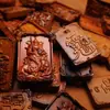 Tallado de Madera de Azufaifo Golpeada por el Rayo, Colgante de Zhao Gongming, Placa Tesoro de Riqueza Wu Caishen, Adorno Portátil Taoísta, Colgante, Adorno para Colgar en el Coche