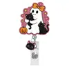 Nuevo Portabadges Retráctil Giratorio de Fantasma de Halloween para Oficina y Sector Salud