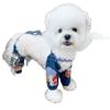 Pantalones a Prueba de Polvo para Perros y Gatos para Exteriores, Pantalones Suaves de Mezclilla de Alta Calidad Anti-Suciedad con Broches para Perros Pequeños y Medianos, Pantalones para Caminar al Aire Libre Teddy