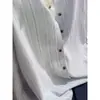 Moda Outono 2026 Elegante Juvenil Solto Modelador Design Gola Reversível Manga Longa Top
