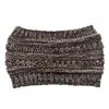 2019Ebay Amazon Popular Diadema de Lana con Parte Superior Vacía Sin Marca CC Diadema de Lana Trenzada para Cola de Caballo