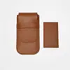 Bolsa tipo flip de piel sintética PU con pulsera para guardar reloj, bolsa protectora a prueba de polvo, bolsa de reloj portátil de alta gama antiarañazos