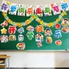 Decoraciones de Aula para Escuela Primaria y Jardín de Infancia: Decoraciones para Pizarra, Adornos Colgantes, Montaje de Ambiente de Clase para Ceremonia de Apertura, Decoraciones con Banderas para un Sentido de Ceremonia