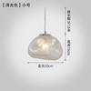 Lustre pós-moderno para restaurante Hotel Lobby Design Glass Living Room Bar Simples Lustre decorativo de pedra criativa