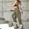 Calças de Trabalho Esportivas Europeias e Americanas Roupas Fitness Femininas Calça Yoga de Cintura Alta Nua Mostrando Quadril Levanta Bumbum Treino Pêssego Calças de Corrida