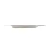 Conjunto 6 Pratos de Sobremesa Porcelana Maldivas com Acabamento Prata 21cm - Wolff