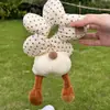 Lindo Scrunchie de Flor de Trasero de Mickey para Mujer, Goma para el Cabello de Bola Rellena de Algodón de Alta Gama, Cuerda de Pelo de Felpa para Cola de Caballo