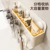 Portacepillos de Dientes con Ventosa, Vaso para Enjuague Bucal sin Taladro, Vaso para Cepillos de Dientes Montado en la Pared, Estante para Cepillos de Dientes Eléctricos para Baño Familiar