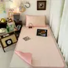 Funda de Cama Sencilla 100% Algodón para Dormitorio Estudiantil, Algodón Puro Algodón Lavado Colchón Estudiante 90X200, Sábana Gruesa, Colchón Delgado