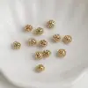 Banhado a Ouro 14K Zircônia Conserva Cor Figura de Oito Espaçadores com Furo Grande Contas Rodinha Materiais para Miçangas de Colar Acessórios Espaçadores para Joias DIY