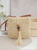 Bolsa Feminina Moda Retrô Personalizada pelo Fabricante Bolsa de Ombro Bolsa Transversal Bolsa de Palha Estilo Ins Bolsa para Férias na Praia para Mulheres