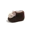 Botas de Dibujos Animados de Lana de Cordero 2026 Estilo Invierno Botines Cortos para Bebé Niña Más Terciopelo Más Gruesos Zapatos de Algodón para Nieve para Niñas