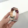 Adecuado para Correa de Reloj de Cuero Brillante Esmaltado para Apple S12 Manzana s1098765Se Pulsera Moda para Mujer