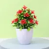 Planta Verde de Simulação para Desktop Planta Verde Mini Vaso Ornamentos de Simulação Flor de Simulação Pequeno Bonsai Flor Artificial Nórdica Planta em Vaso Flor