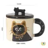 Taza de Cerámica de Gato Lindo, Regalo Práctico para Mejor Amigo, Taza para Beber en Casa, Taza de Café para Oficina