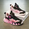 Zapatos Deportivos Infantiles Primavera y Otoño Estilo Nuevo Zapatos Ligeros para Correr para Niños Mayores con Hebilla Giratoria Zapatos de Baloncesto Impermeables de Cuero