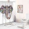 Nuevo Estilo Especial Original Serie Elefante Moderno Simple Poliéster Impermeable Resistente al Moho Cortina de Ducha YL1561