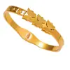 Pulsera de Acero de Titanio para Mujer, Pulsera Abierta Mariposa Dorada, Electrochapada, No se Desvanece, Joyería de Alta Gama, Estilo Europeo y Americano