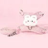 Correa de gato de dibujos animados, cuerda ajustable para pasear gatos, arnés lindo para gatos para uso en exteriores, diseñado para no constreñir el cuello
