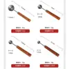 ¡Wow! Juego de Tazas y Cucharas Medidoras de Acero Inoxidable, Cuchara Medidora para Condimentos, Juego para Hornear Dorado con Recubrimiento de Titanio, Taza Medidora con Escala