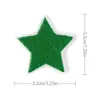 Pegatinas de tela con forma de estrella de cinco puntas en color, venta al por mayor, accesorios para ropa, zapatos y sombreros, parches bordados, pegatinas de tela, sellos de bordado por computadora.