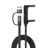 Soporte Plegable para Teléfono Móvil de Nuevo Producto Transfronterizo Cable de Datos Tipo C Doble Cabezal Carga Rápida de 240W Cable de Carga Totalmente Compatible para Juegos Móviles