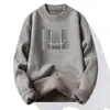Suéter de Gola Redonda Transfronteiriço para Homens, Veludo Engrossado, Outono e Inverno Chenille Peça Única Camisa de Base Tricô de Veludo para Homens, Roupa de Inverno